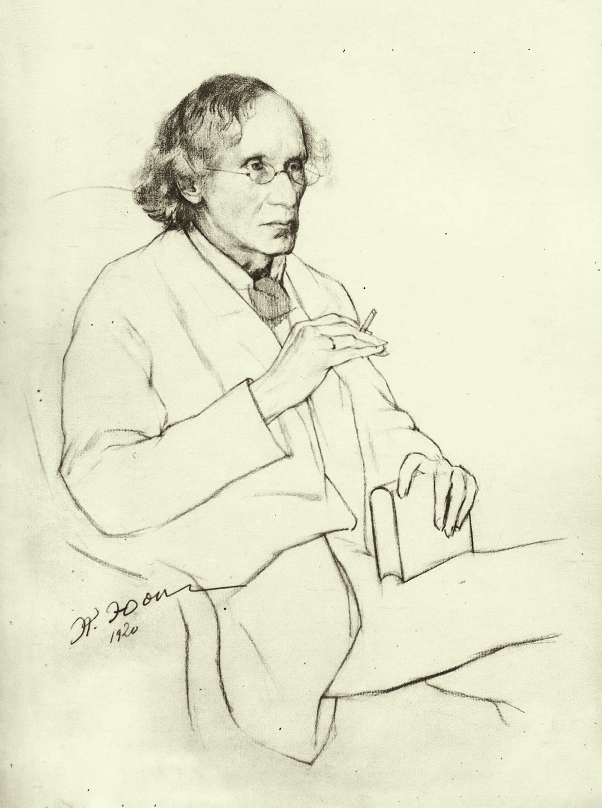 К. Юон. Портрет В.И. Иванова. 1920