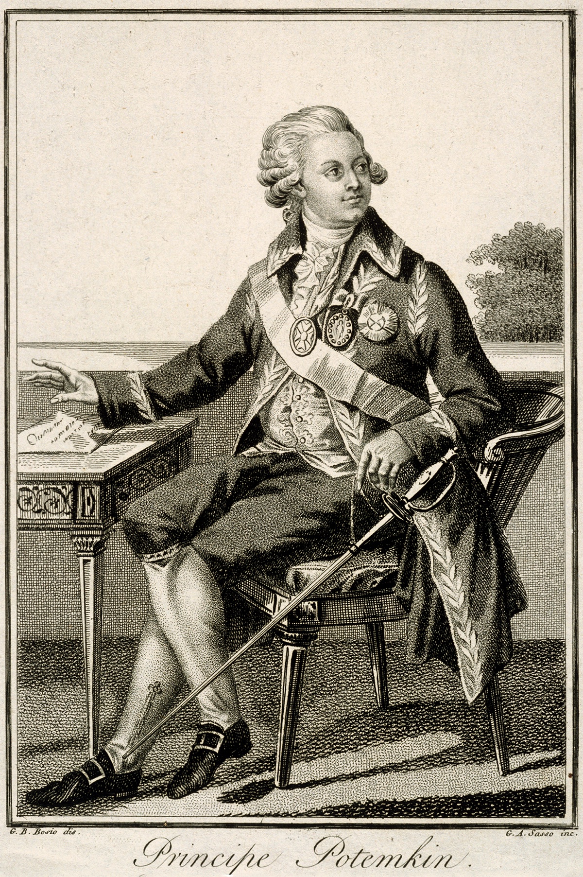 Д. А. Сассо. Князь Потемкин. 1812