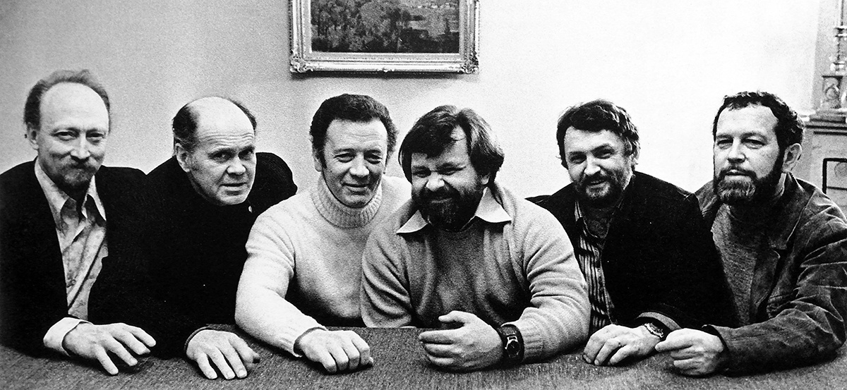 Творцы детской мечты: (слева направо) Е. Монин, Л. Токмаков, В. Чижиков, Н. Устинов, В. Перцов, В. Лосин