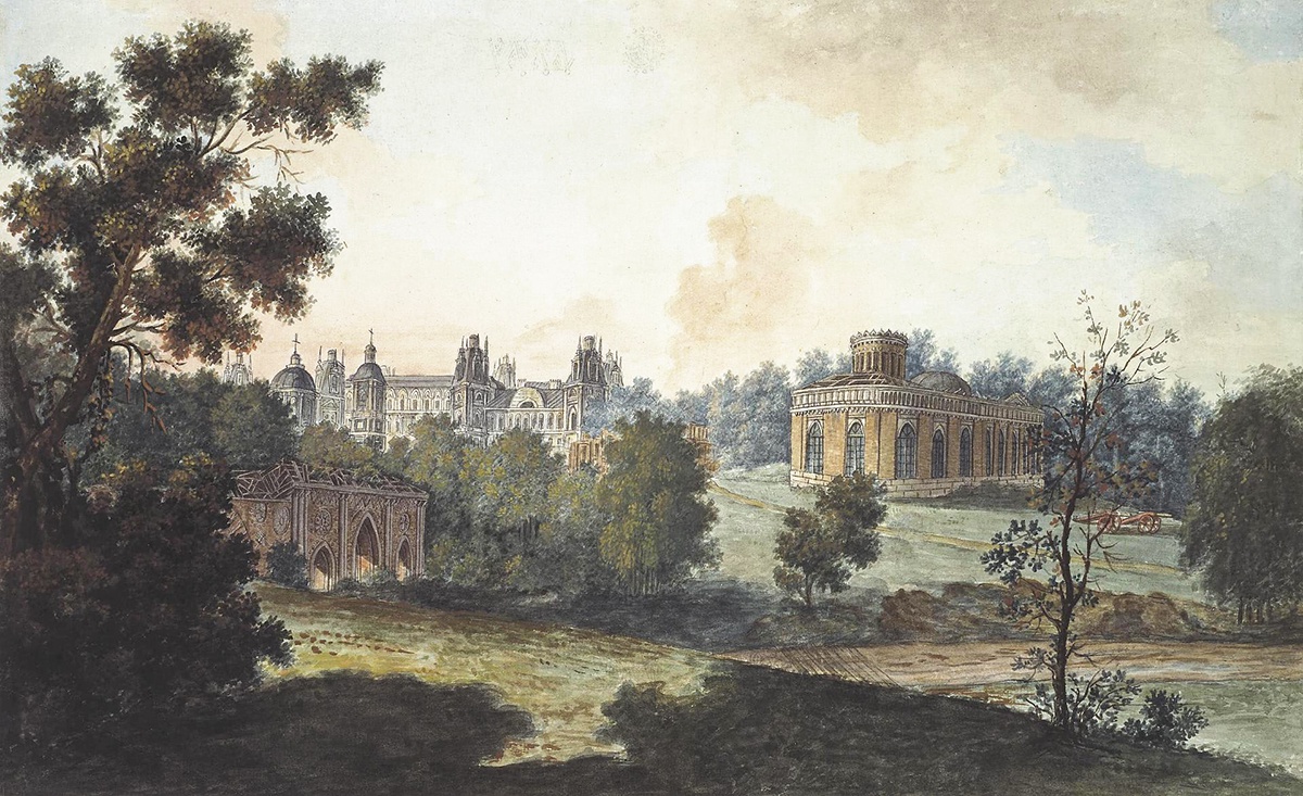 Ф. Алексеев. Дворец Царицыно около Москвы. 1800