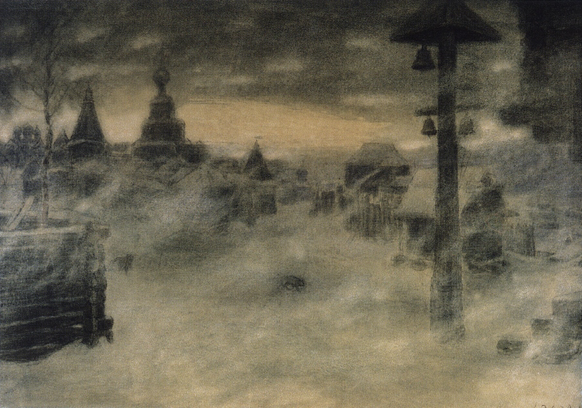 А. Васнецов. Вьюжит. Метель. Старая Москва (XVI в.). 1904