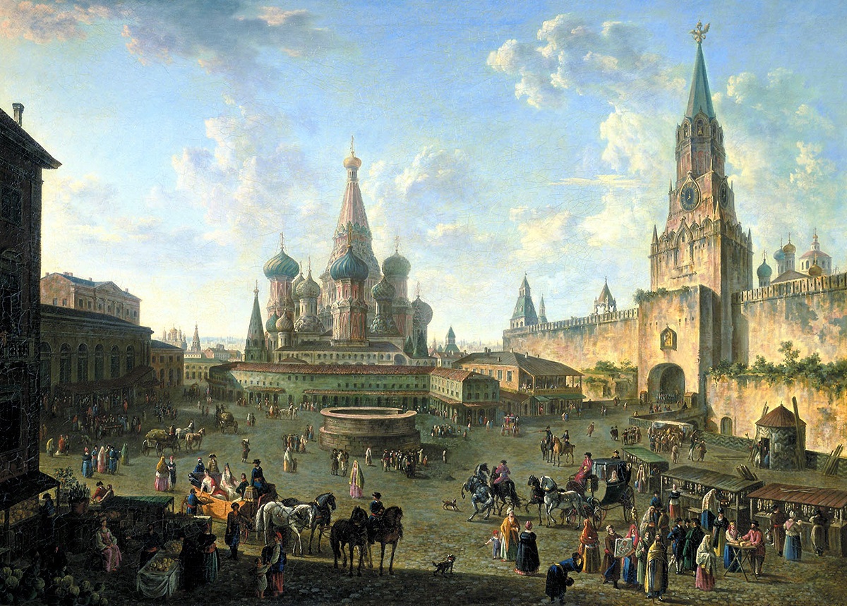 Ф. Алексеев. Красная площадь в Москве. 1801
