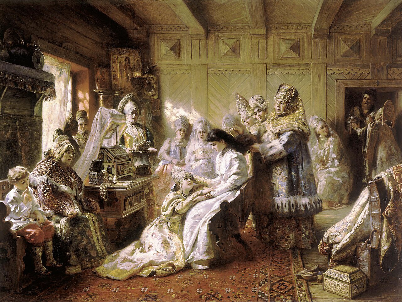 К. Маковский. Под венец. 1890