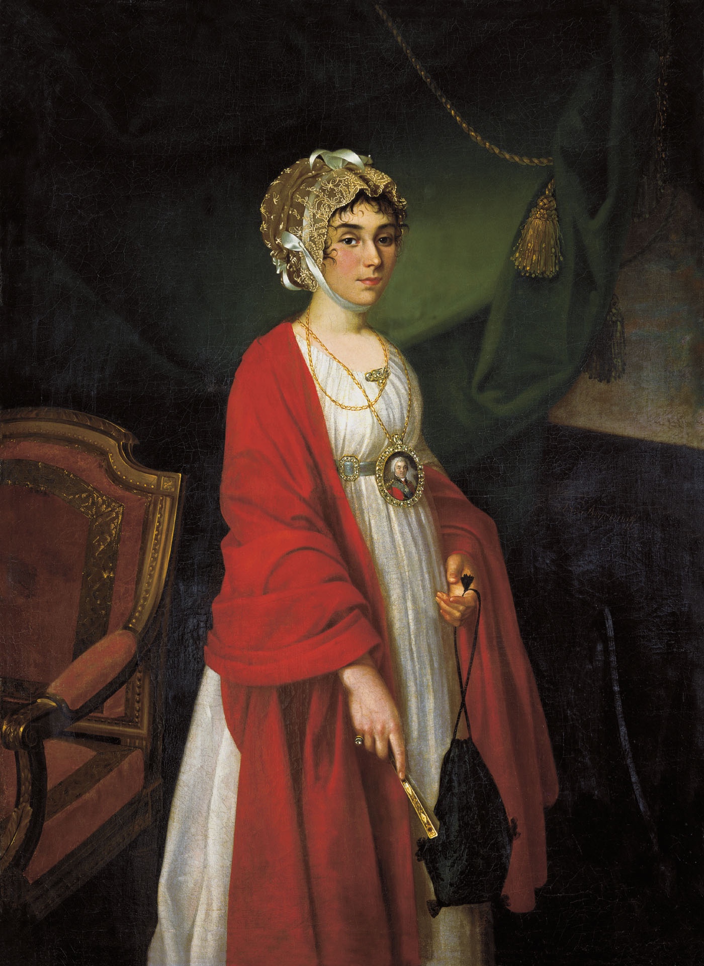 Н. Аргунов. Портрет Прасковьи Ивановна Шереметевой (Жемчуговой). 1803