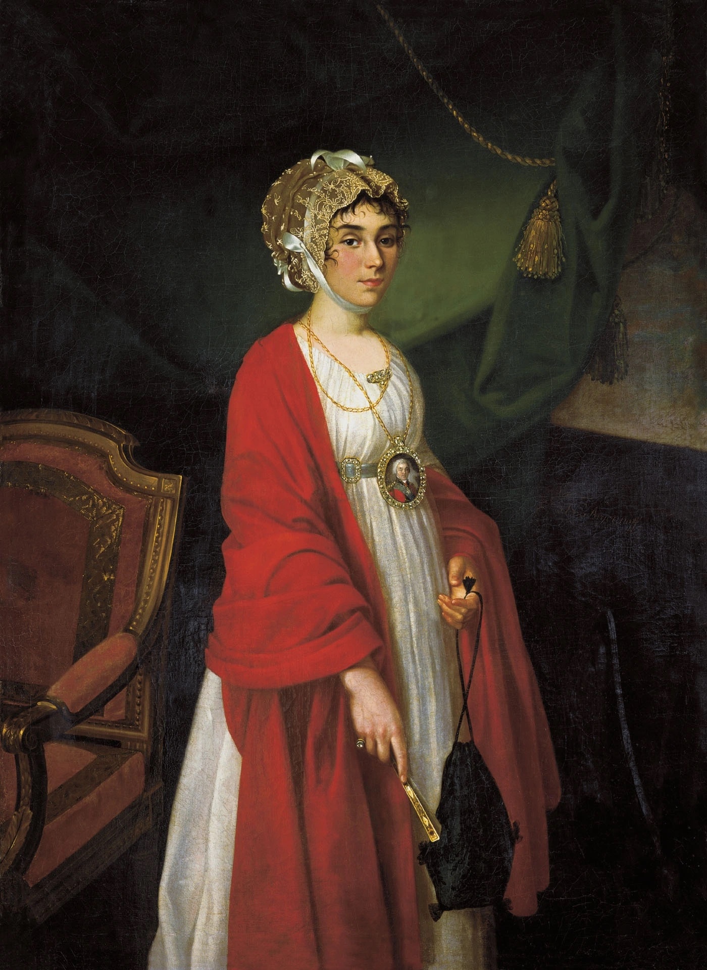 Н. Аргунов. Портрет Прасковьи Ивановны Шереметевой (Жемчуговой). 1803
