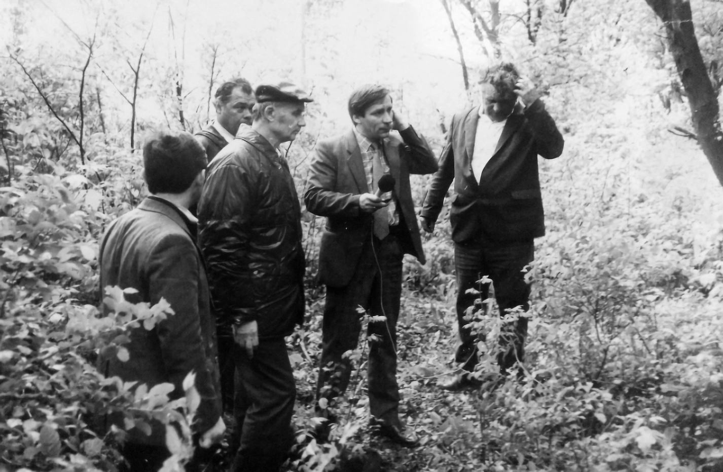 Чикатило на месте преступления в Ростовской области. 1990-1991 гг.