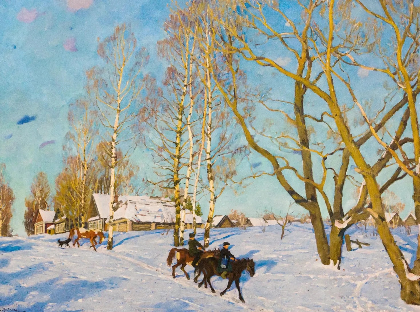 К. Юон. Мартовское солнце. 1915
