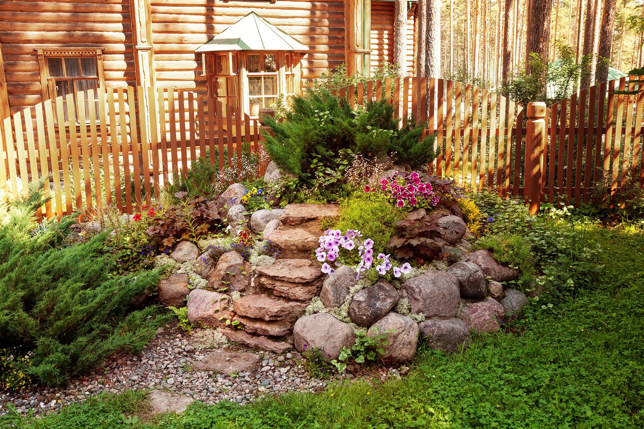 Рокарий в ландшафте