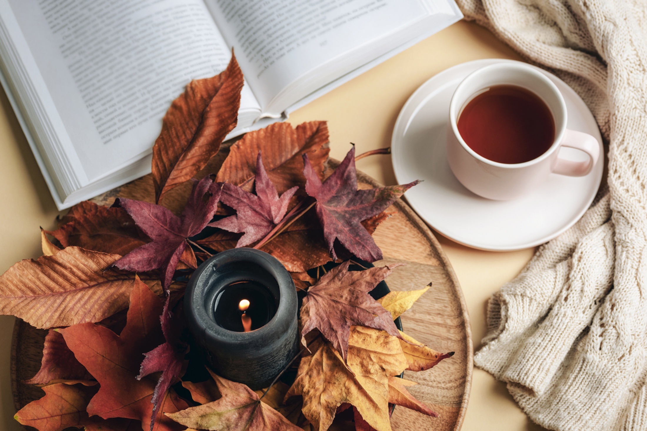 чай книга и свеча