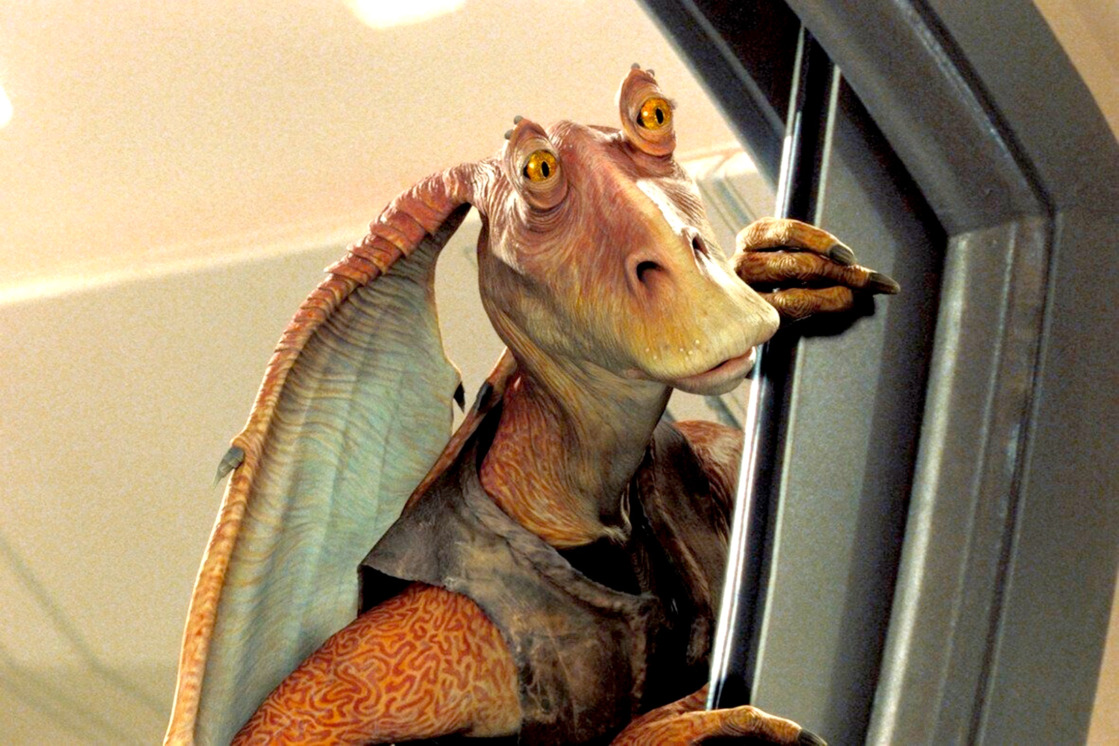 Джа-Джа Бинкс из фильма "Звездные войны".