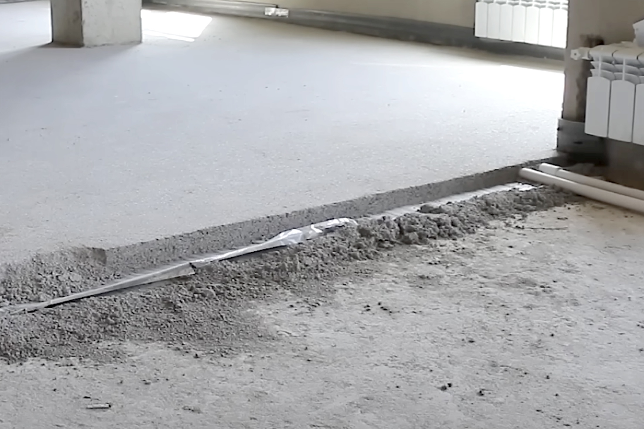 монтаж водяного пола