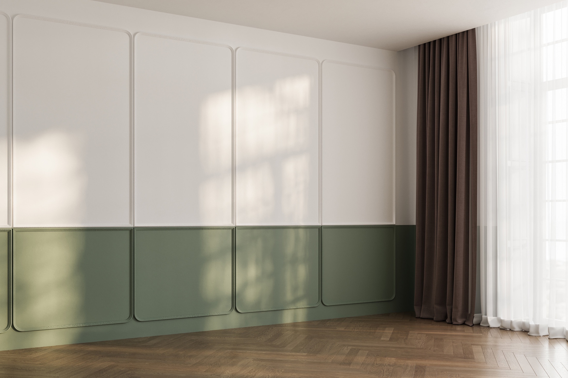 молдинг в интерьере стен