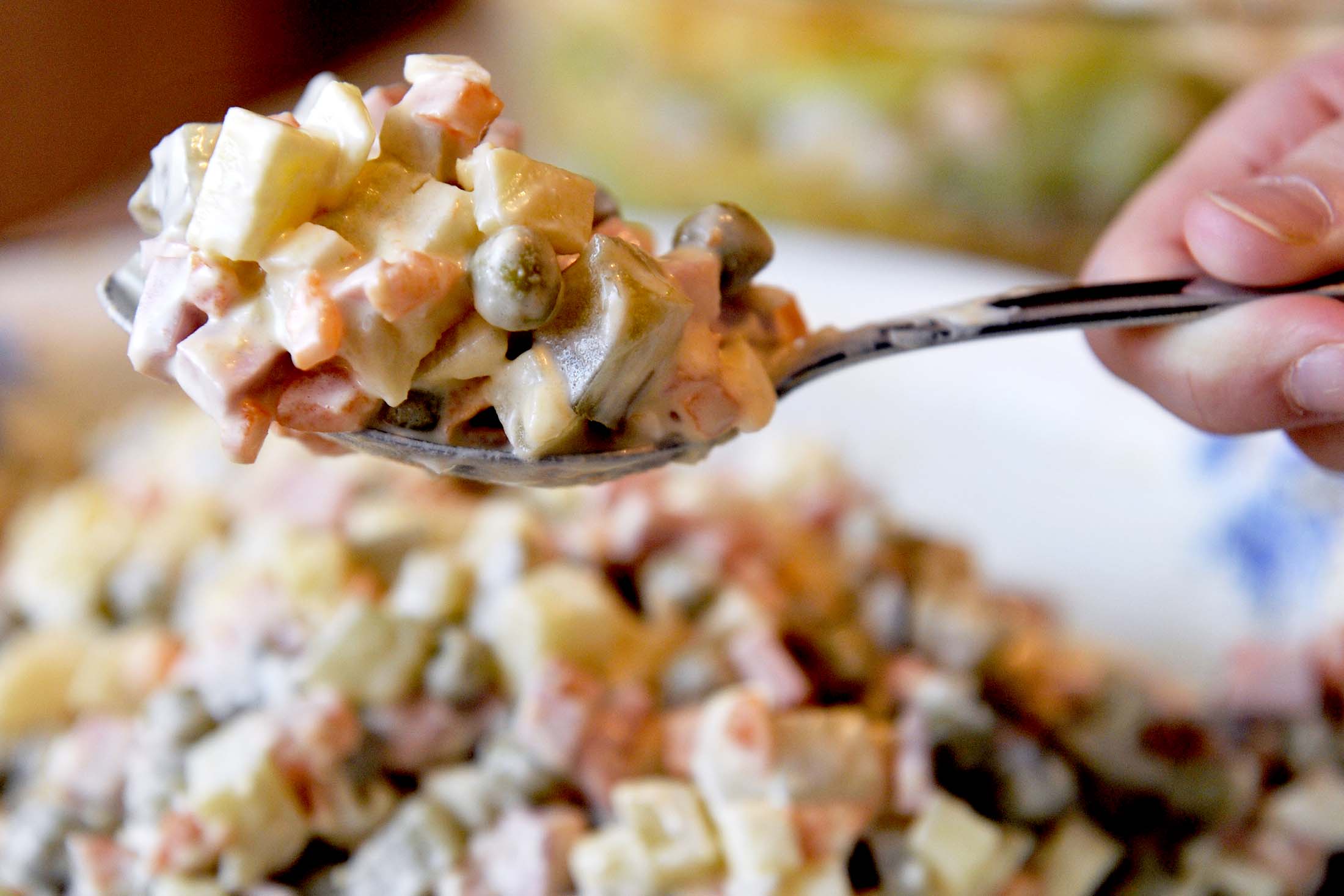 оливье салат в новый год 