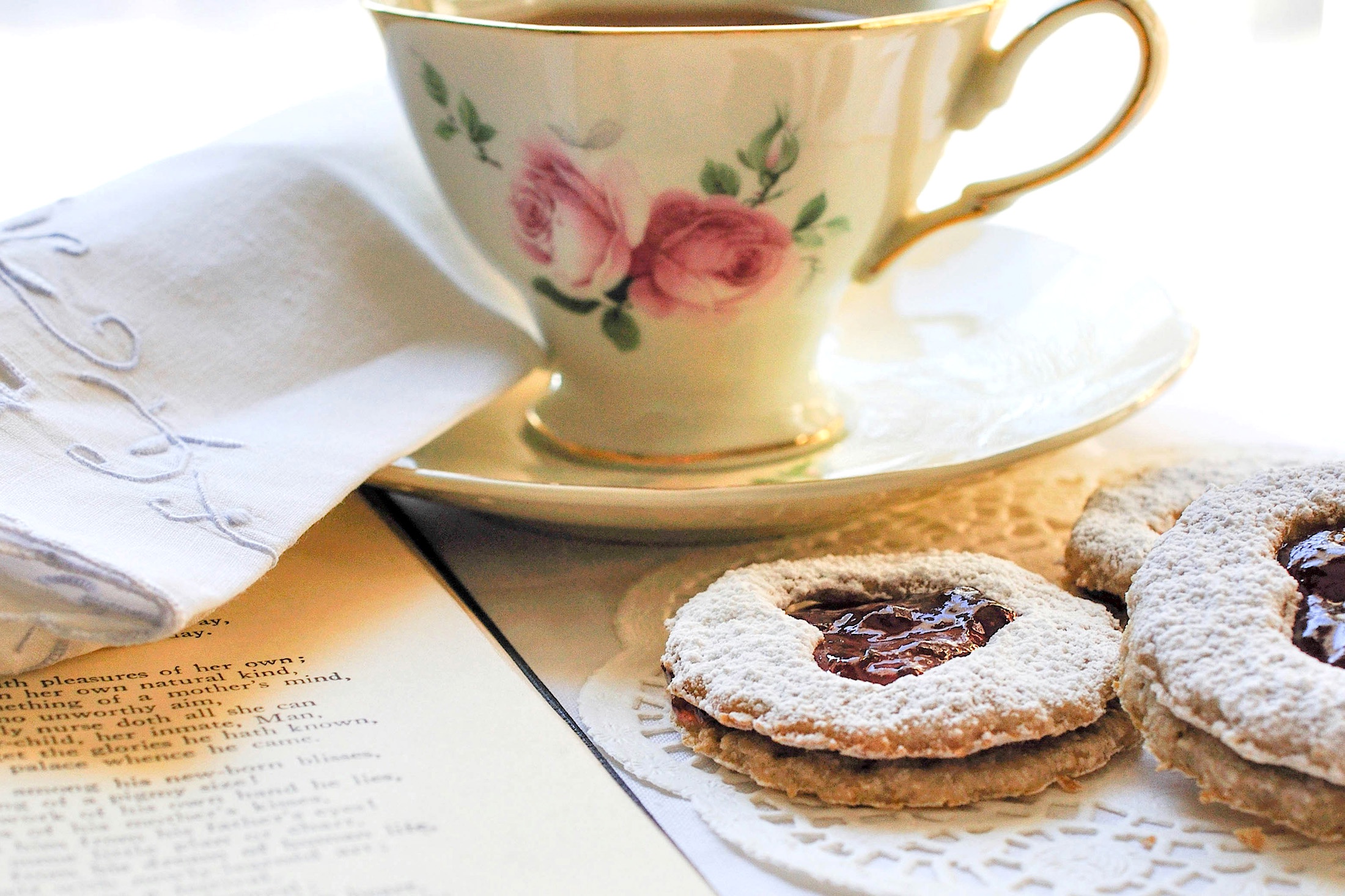 чай печеньки