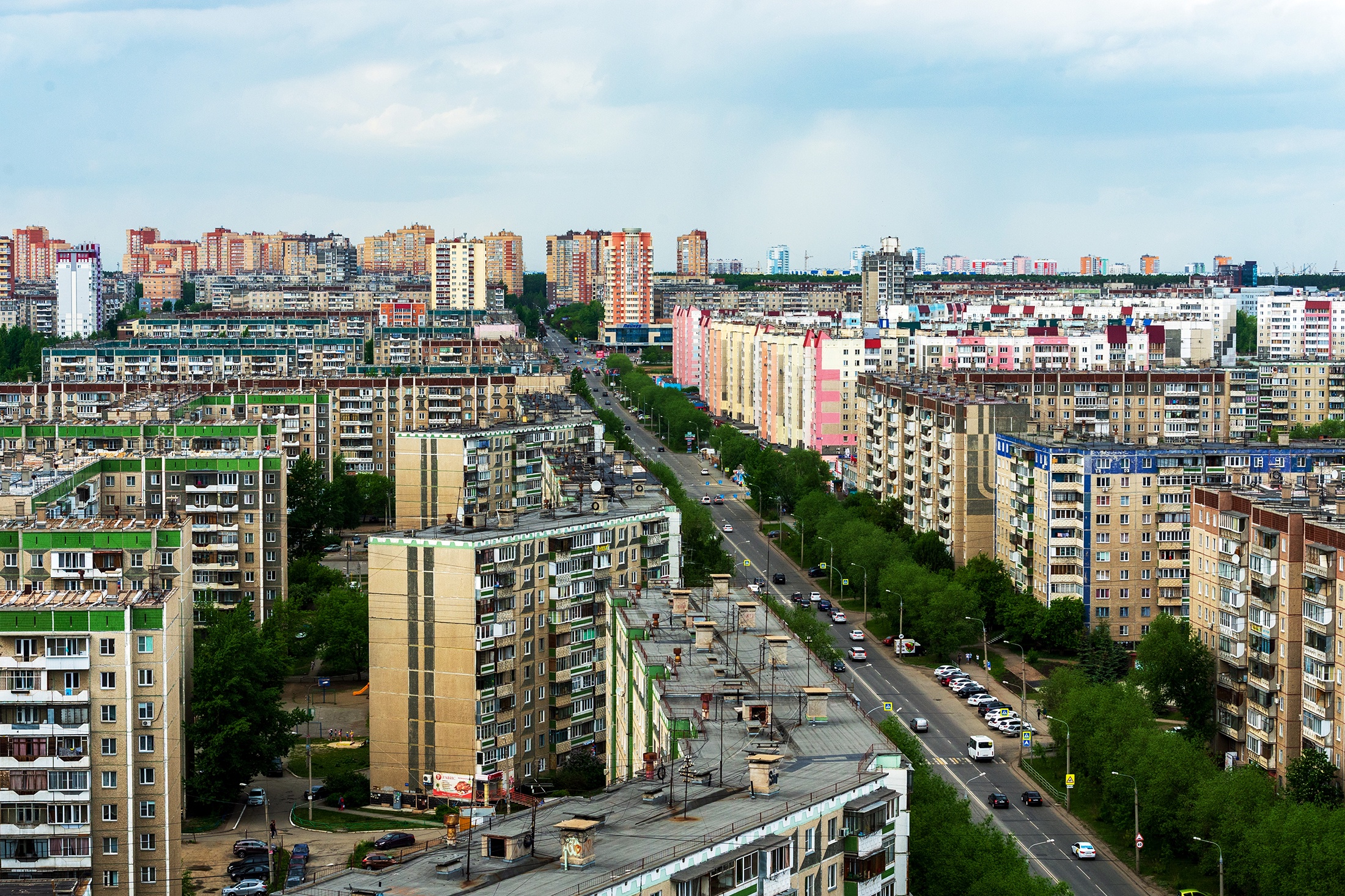 Жилые кварталы в Челябинске. 