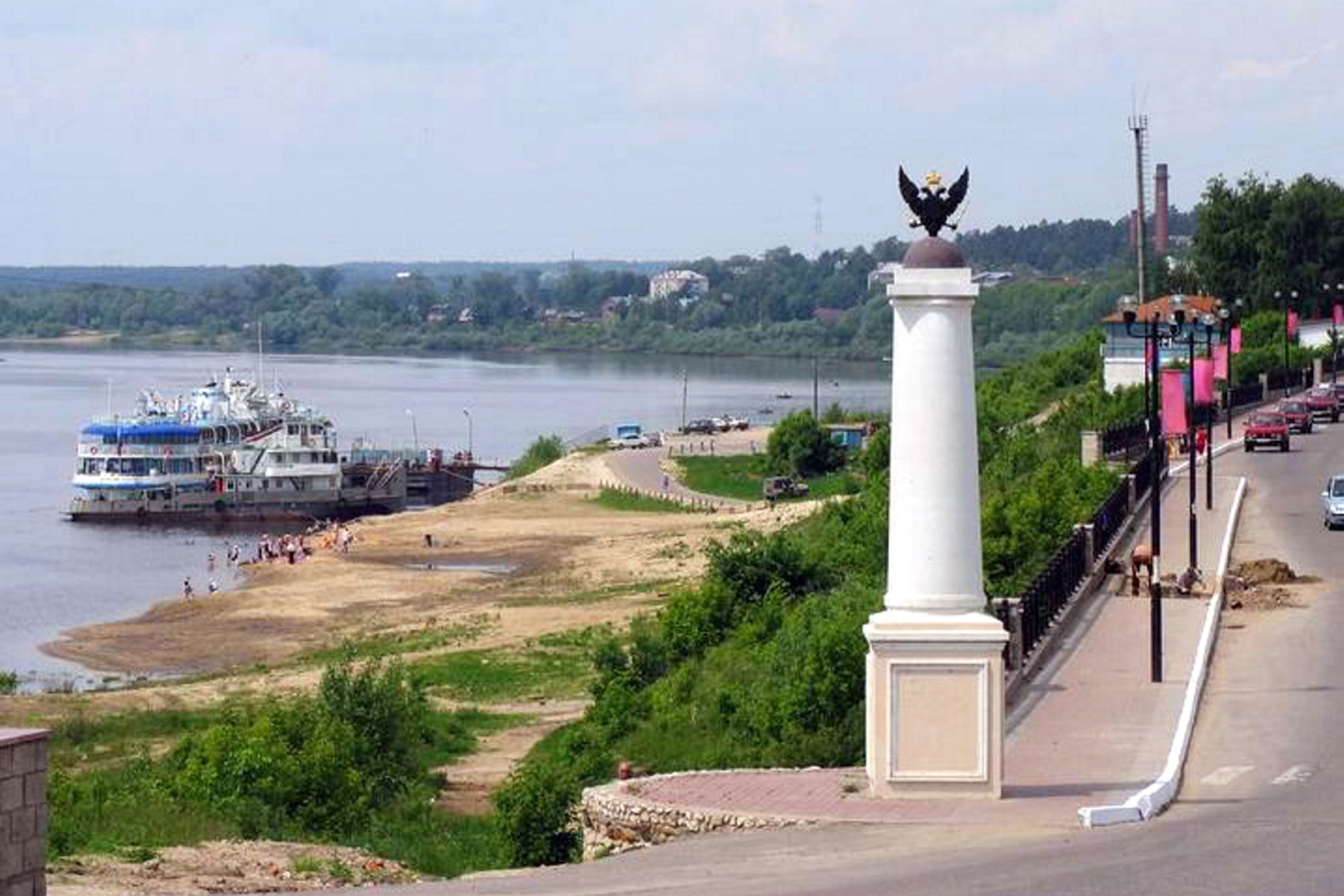 Набережная Оки в Касимове Рязанской области.