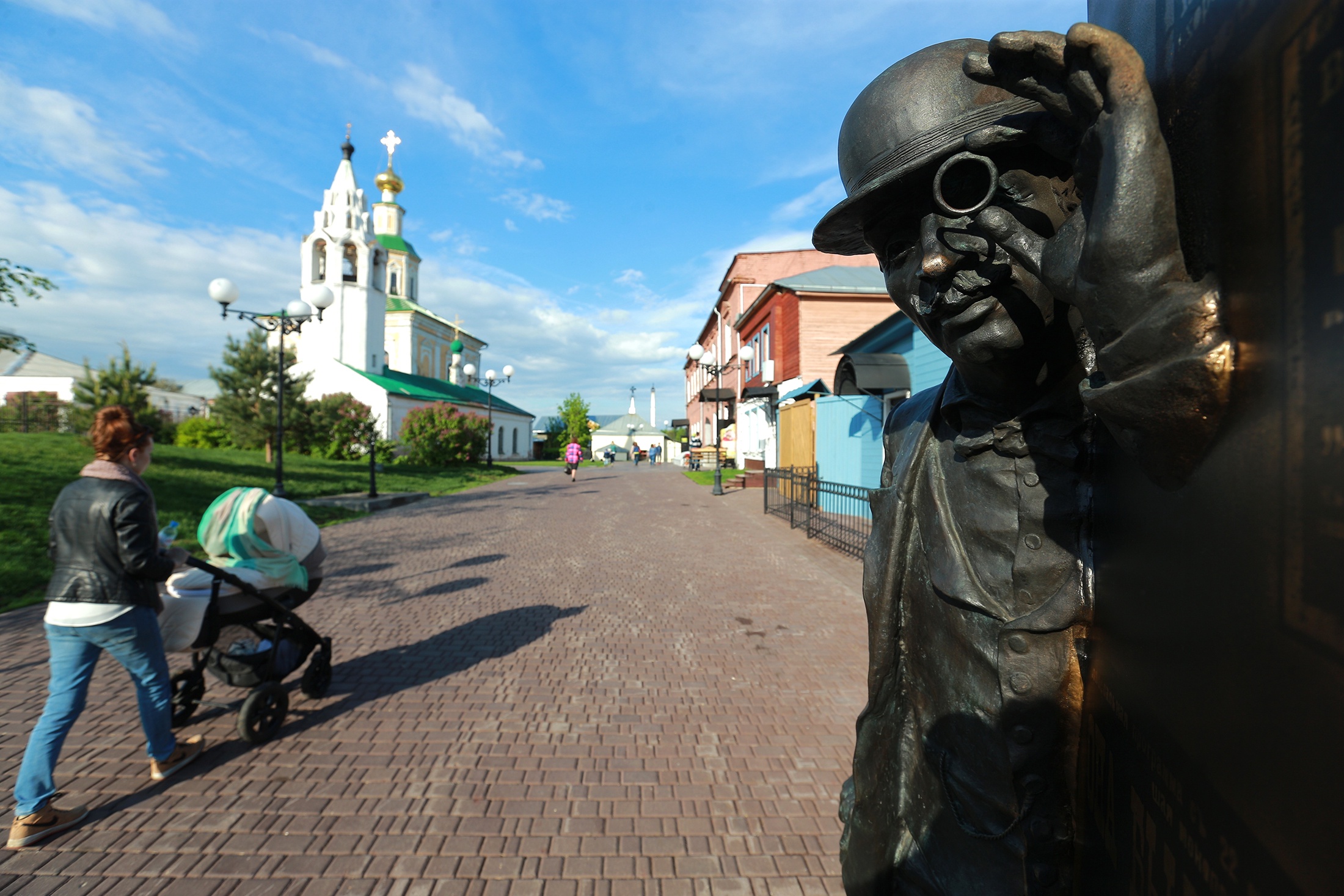Пешеходная Георгиевская улица, одна из главных улиц города.