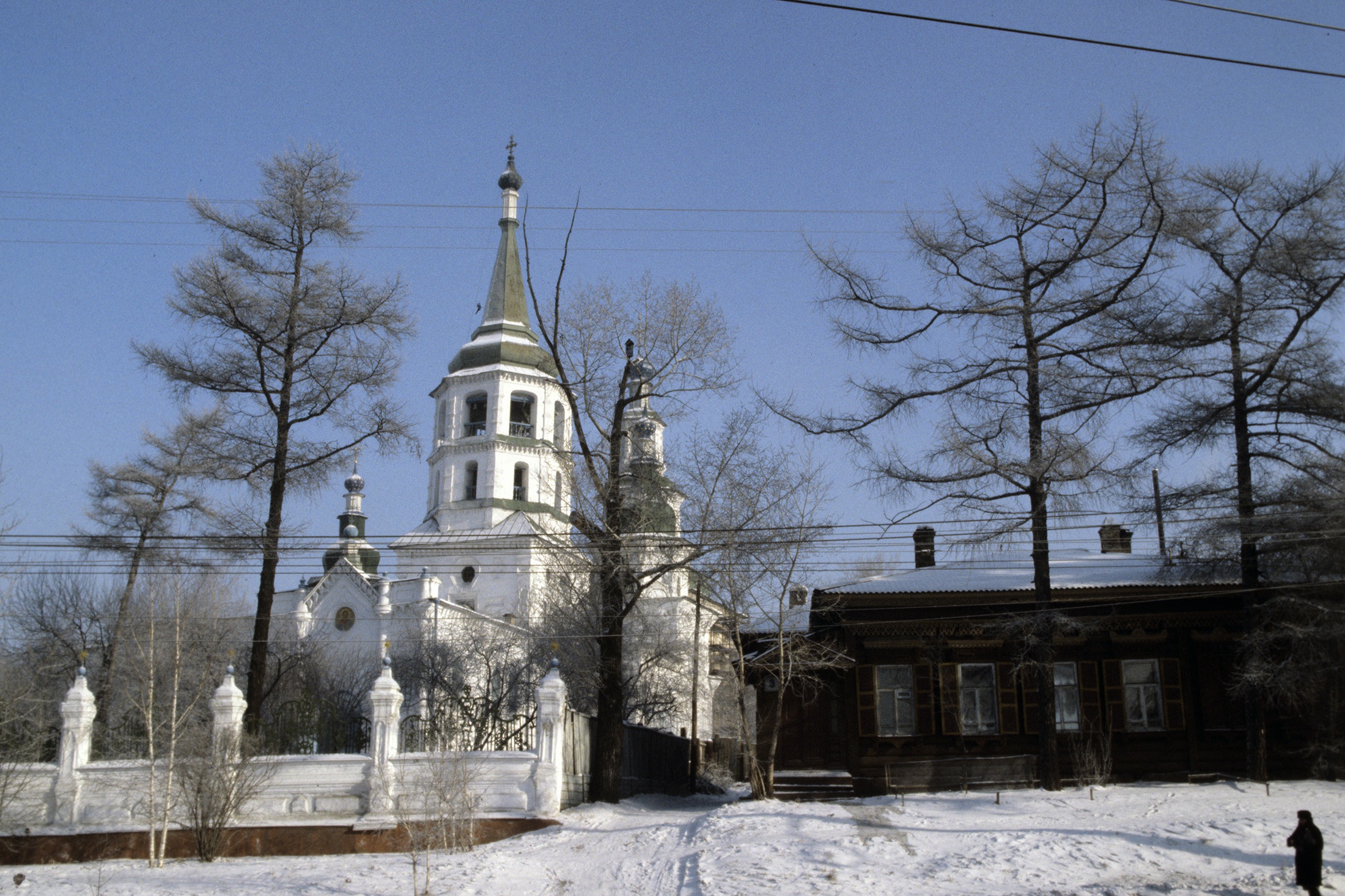 рестовоздвиженская церковь Иркутска. Памятник архитектуры в стиле сибирское барокко, вторая половина XVIII в.