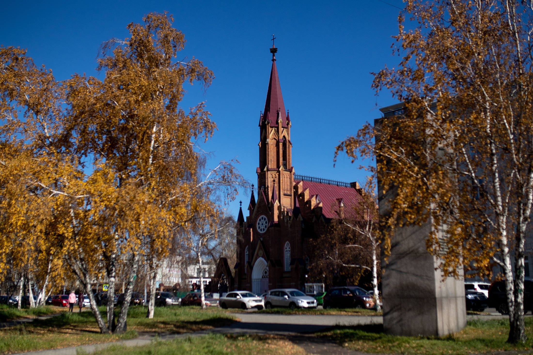 Римско-католический костел на одной из улиц города. 