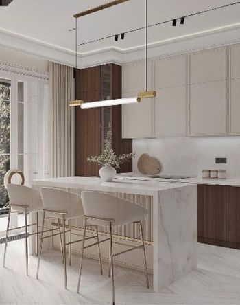 Кухня с модульной мебелью