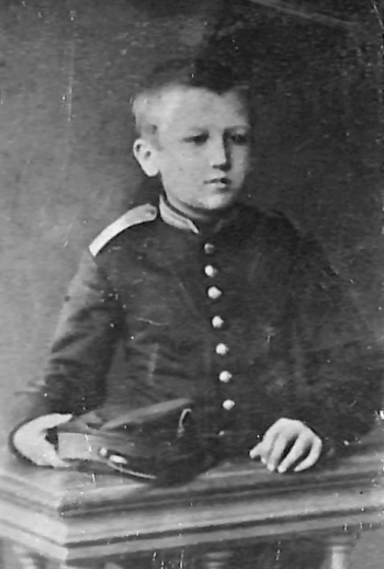 Александр Куприн - воспитанник военной гимназии. 1880