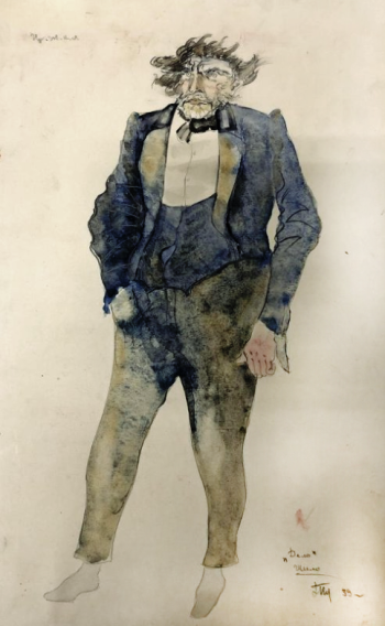 В. Татлин. Эскиз костюма к спектаклю "Дело". 1939