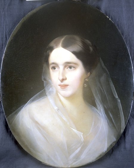 И. К. Макаров. Портрет Натальи Николаевны Гончаровой (Ланской). 1840 год. Государственный музей  А. С. Пушкина.