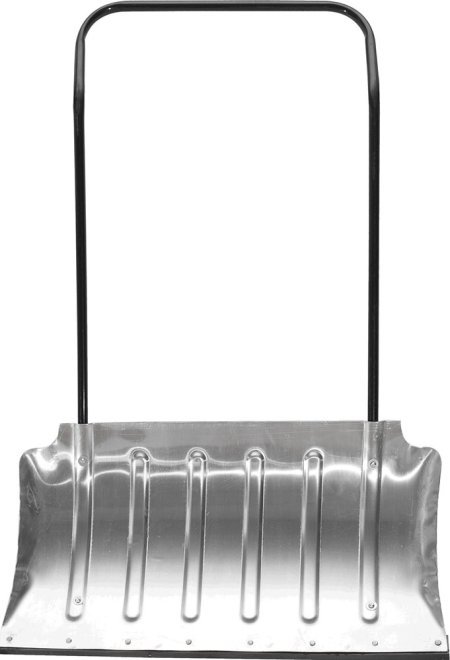 Металлический скрепер для снега.