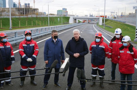 Собянин открыл движение по проспекту Генерала Дорохова
