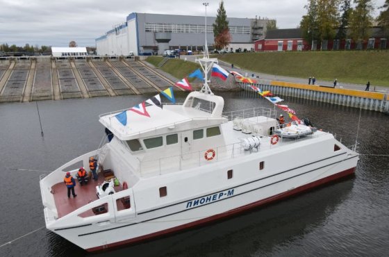 В Петербурге спустили на воду исследовательское судно-беспилотник