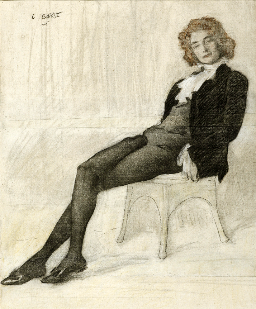 Л. Бакст. Портрет. З.Н. Гиппиус. 1906