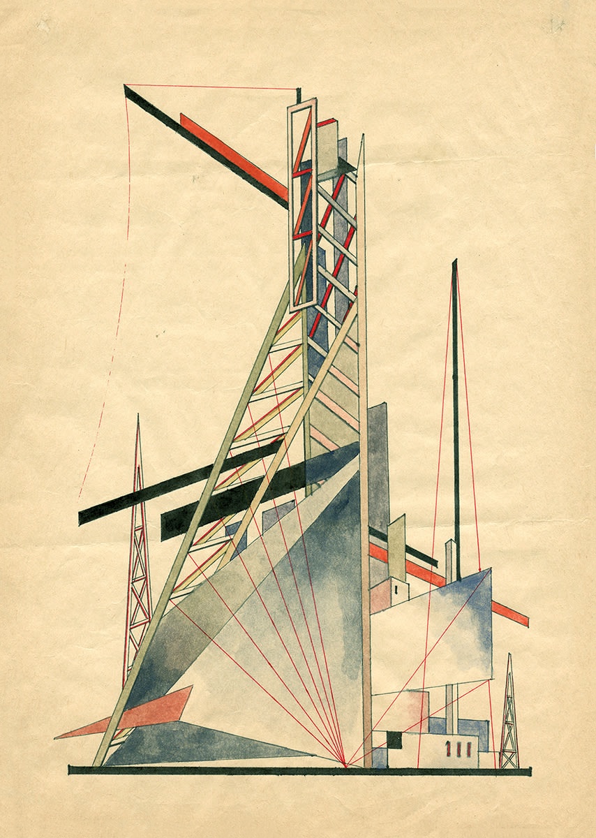 К. Мельников. Архитектурная композиция. 1920-е гг.