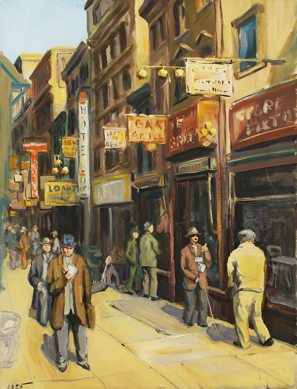 В. Фишер. Bowery. N.Y. 1956