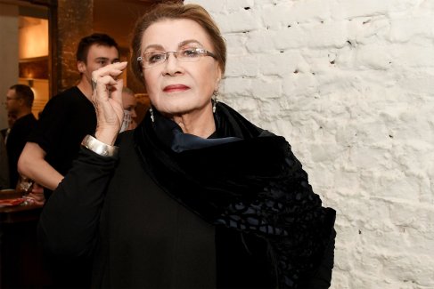 2018 год. Актриса театра и кино Алла Демидова на юбилее "Гоголь-центра" в Москве.