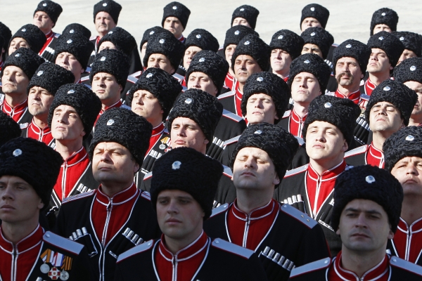 Выехали казаки