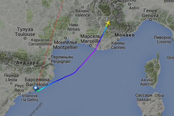 сайт Flightradar24.com