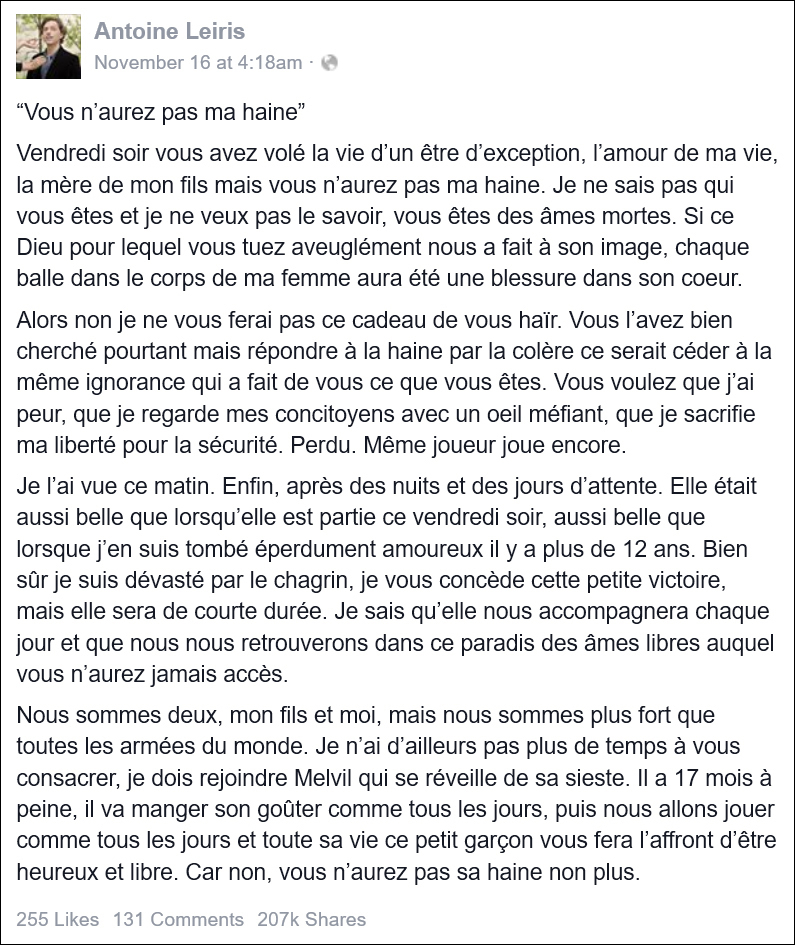 сайт facebook.com/antoine.leiris