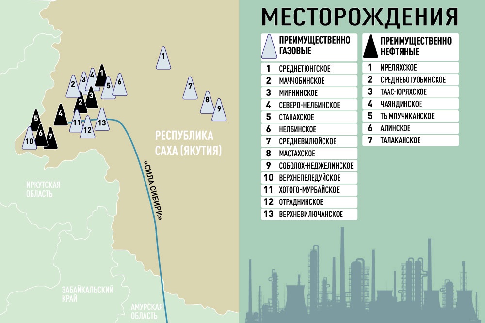 Чаянда месторождение на карте