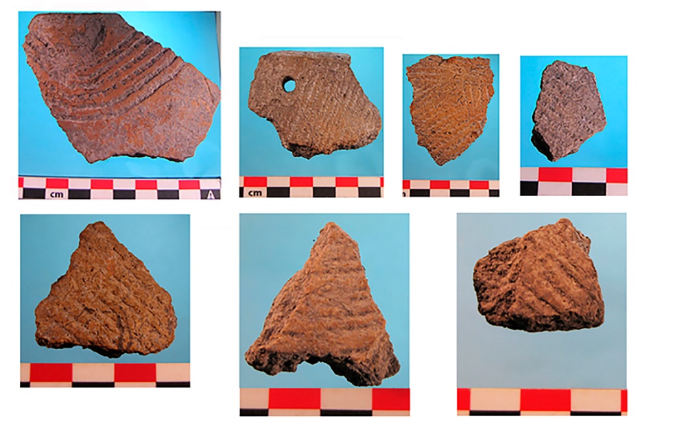 Фрагменты керамики, найденной на приэльбрусской стоянке.