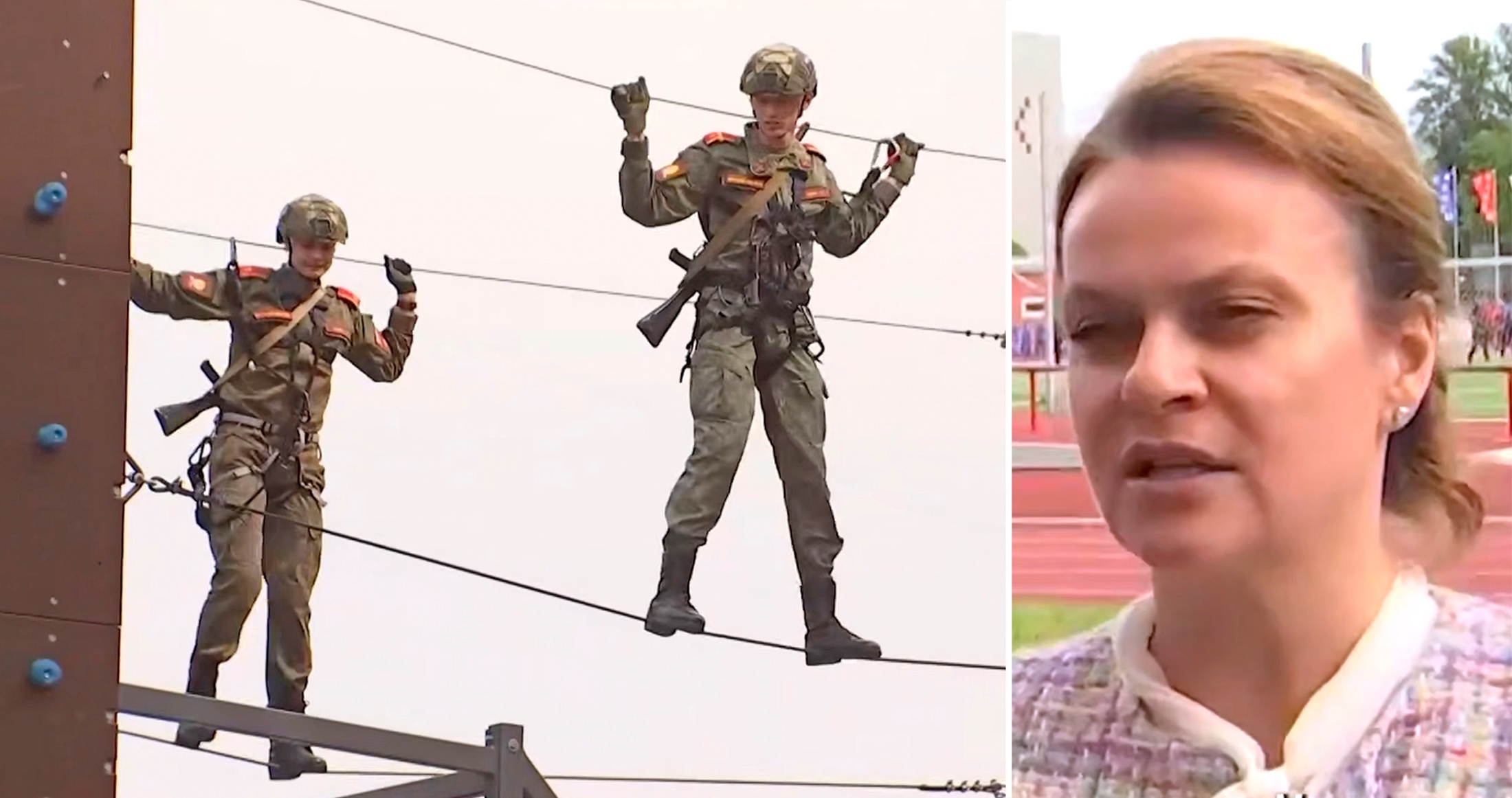 Ранее ВИФК готовил военных физруков и альпинистов, теперь станет еще и специалистов по восстановлению раненых. Замминистра обороны РФ Анна Цивилева (справа) приехала посмотреть, как готовят новых специалистов. Ранее ВИФК готовил военных физруков и альпинистов, теперь станет еще и специалистов по восстановлению раненых. Замминистра обороны РФ Анна Цивилева (справа) приехала посмотреть, как готовят новых специалистов.