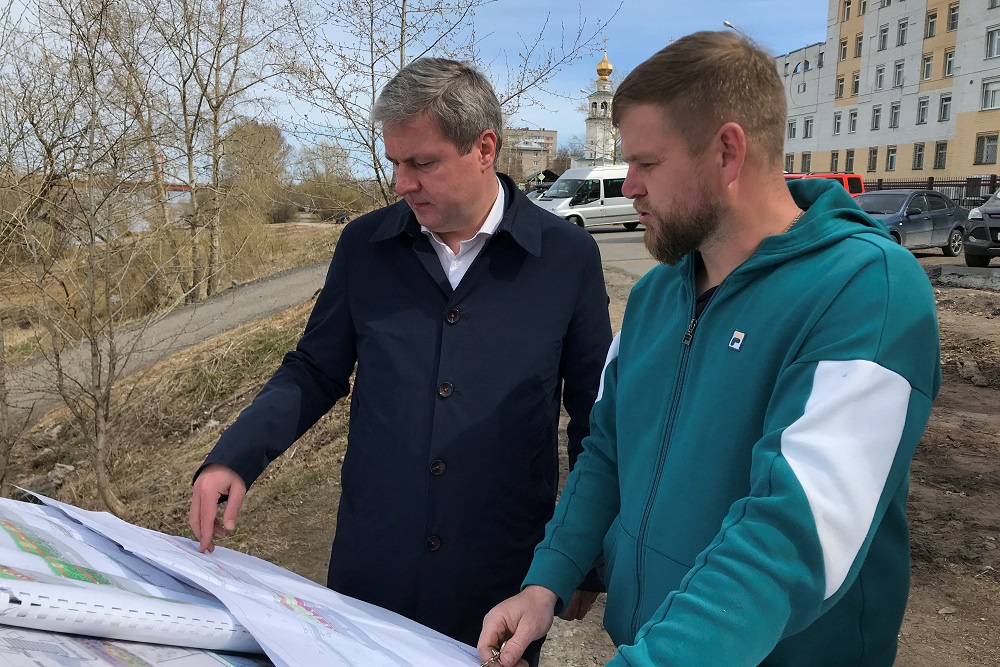 Дмитрий Морев: Мы приступили к благоустройству участка набережной Северной Двины, который долгое время был незаслуженно обделен вниманием.