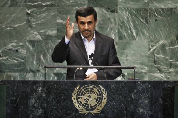 Президент Ирана Махмуд Ахмадинежад на сессии Генеральной ассамблеи ООН в Нью-Йорке