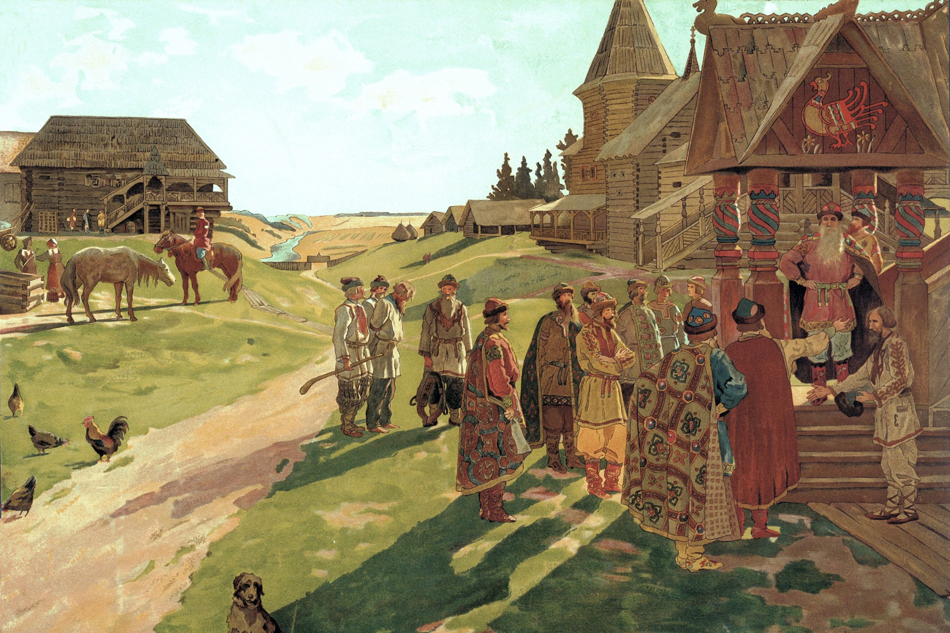 А. Максимов. В усадьбе князя вотчинника. 1907