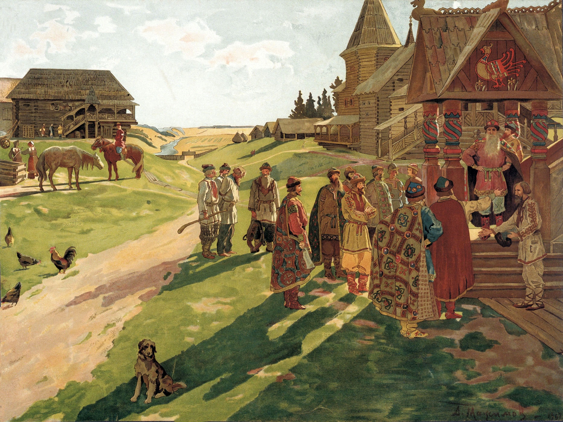 А. Максимов. В усадьбе князя вотчинника. 1907 А. Максимов. В усадьбе князя вотчинника. 1907