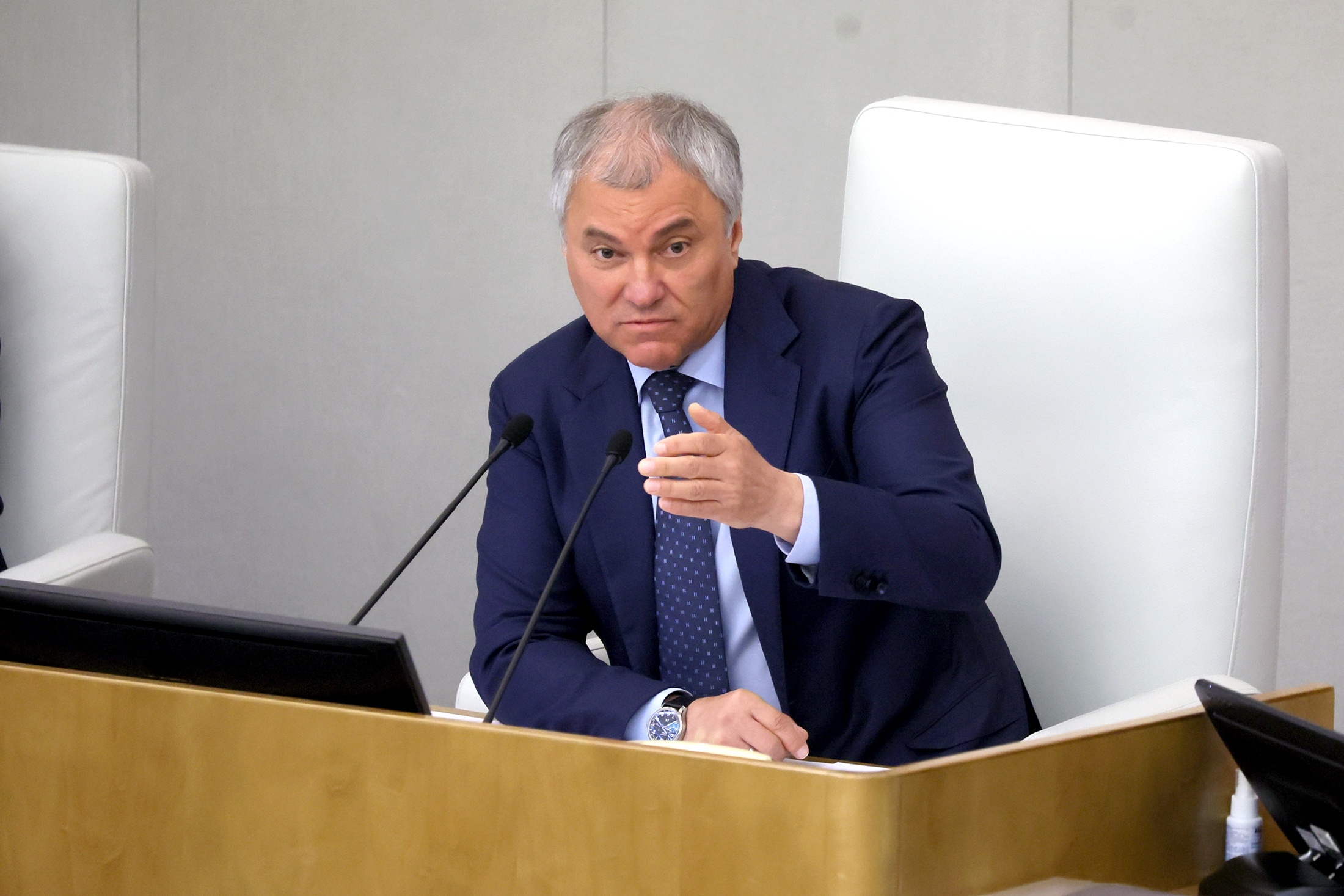 Володин призвал не откладывать рождение детей