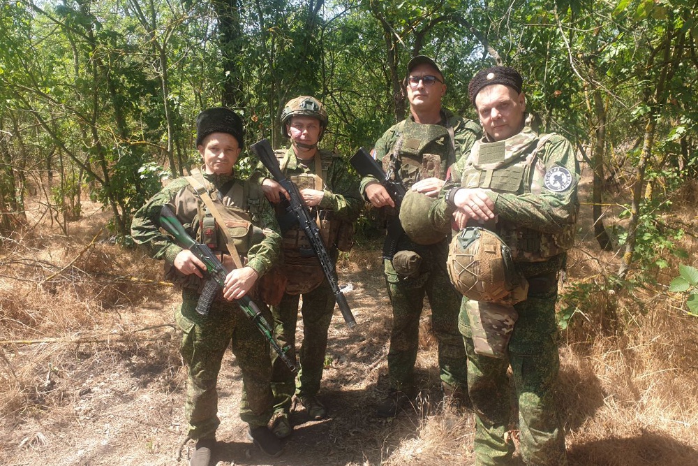 Особо отличившиеся бойцы полка "Кубань".