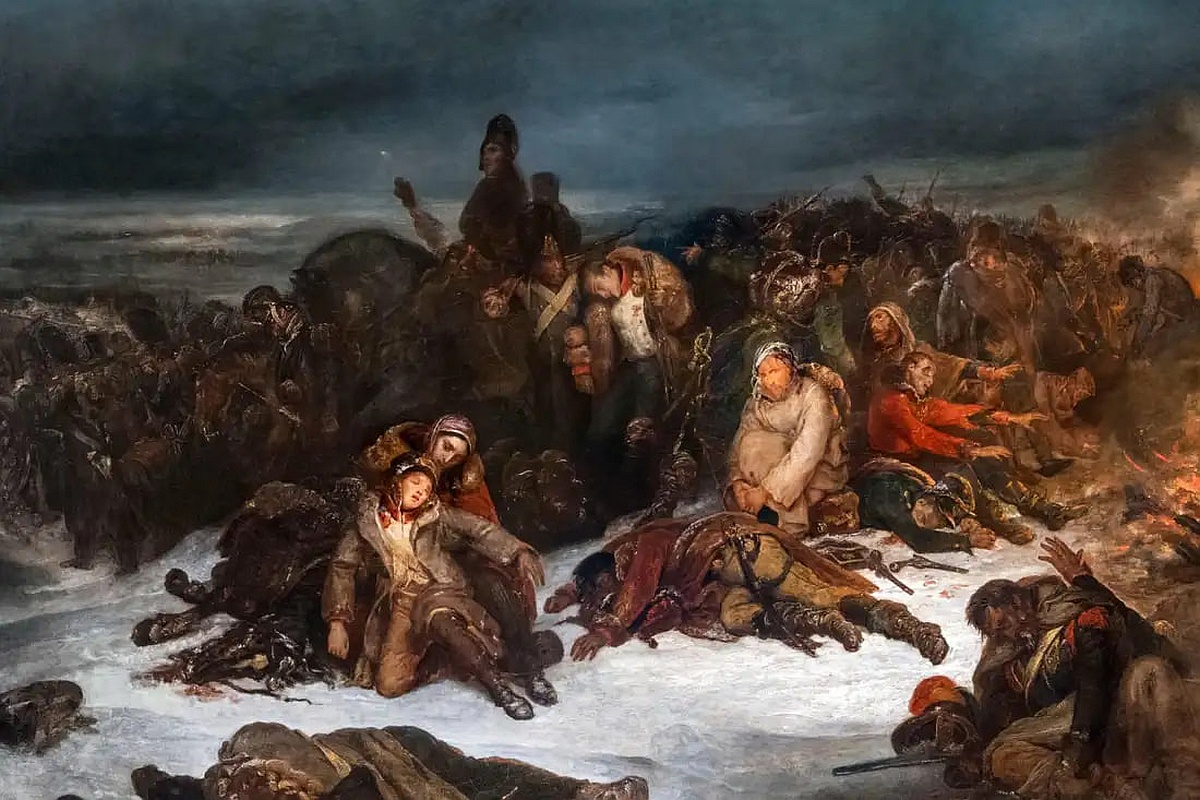 Отступление армии Наполеона из России в 1812 году кисти Ари Шеффера (1826 год).