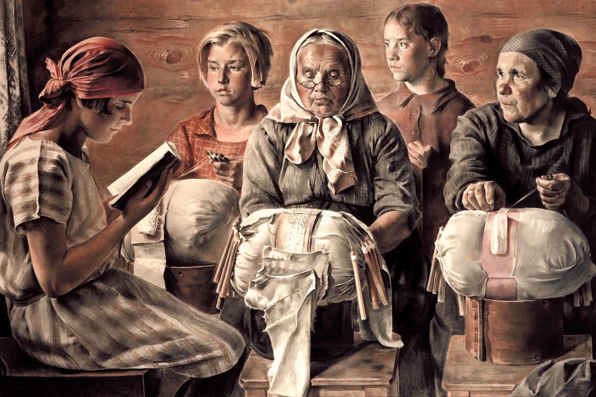 Евгений Кацман. Калязинские кружевницы. 1928 г. Евгений Кацман. Калязинские кружевницы. 1928 г.