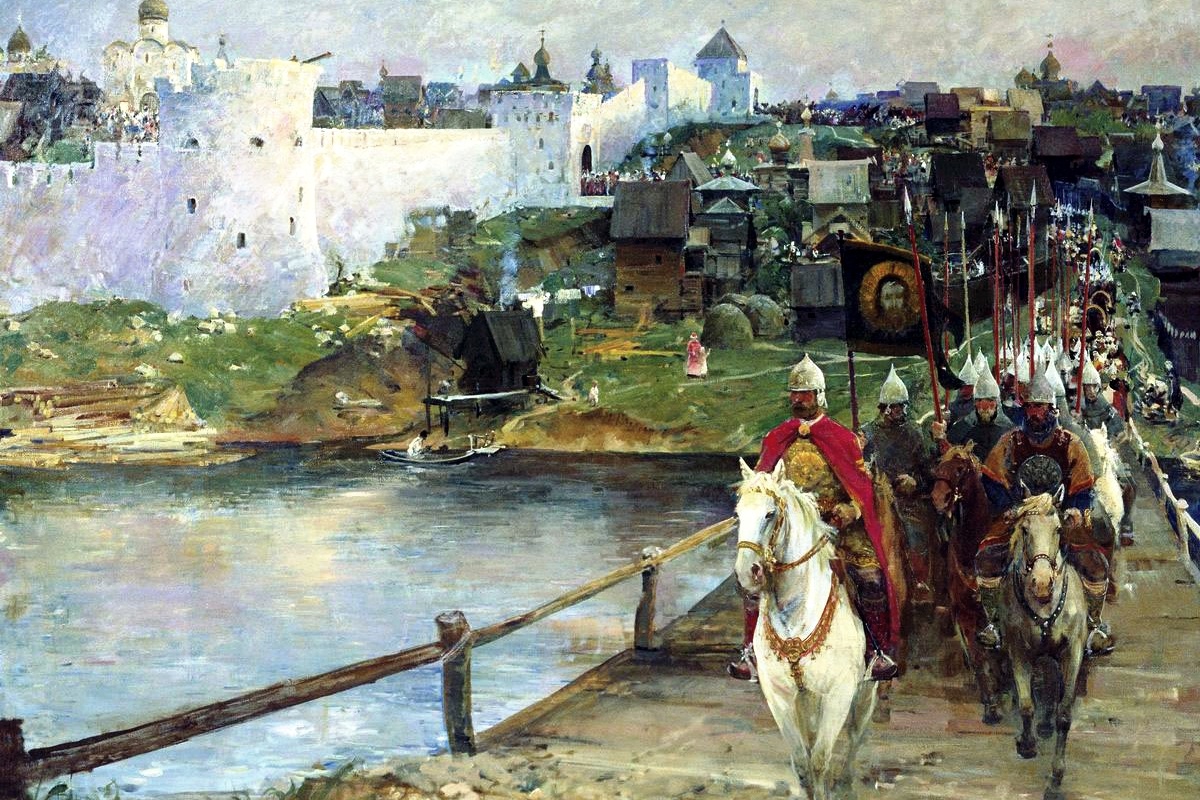 Е. И. Данилевский. К полю Куликову. Е. И. Данилевский. К полю Куликову.