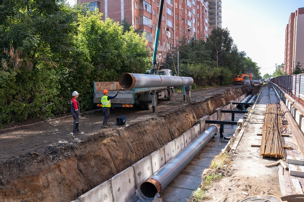 В Новосибирске завершается замена теплосетей на первых шести участках